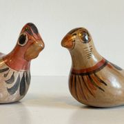 Couple OISEAUX Céramique MEXIQUE Vintage