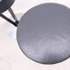 Set of 4 stools Model "Dry Martin" by Pedro Miralles for Akaba in metal and leather, 1980
