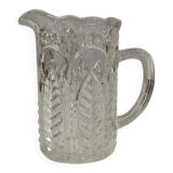 Moulded glass cream pot