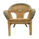 Fauteuil rotin et bambou