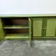 Vintage green rattan sideboard by Georgetti, Italy, 1980s.