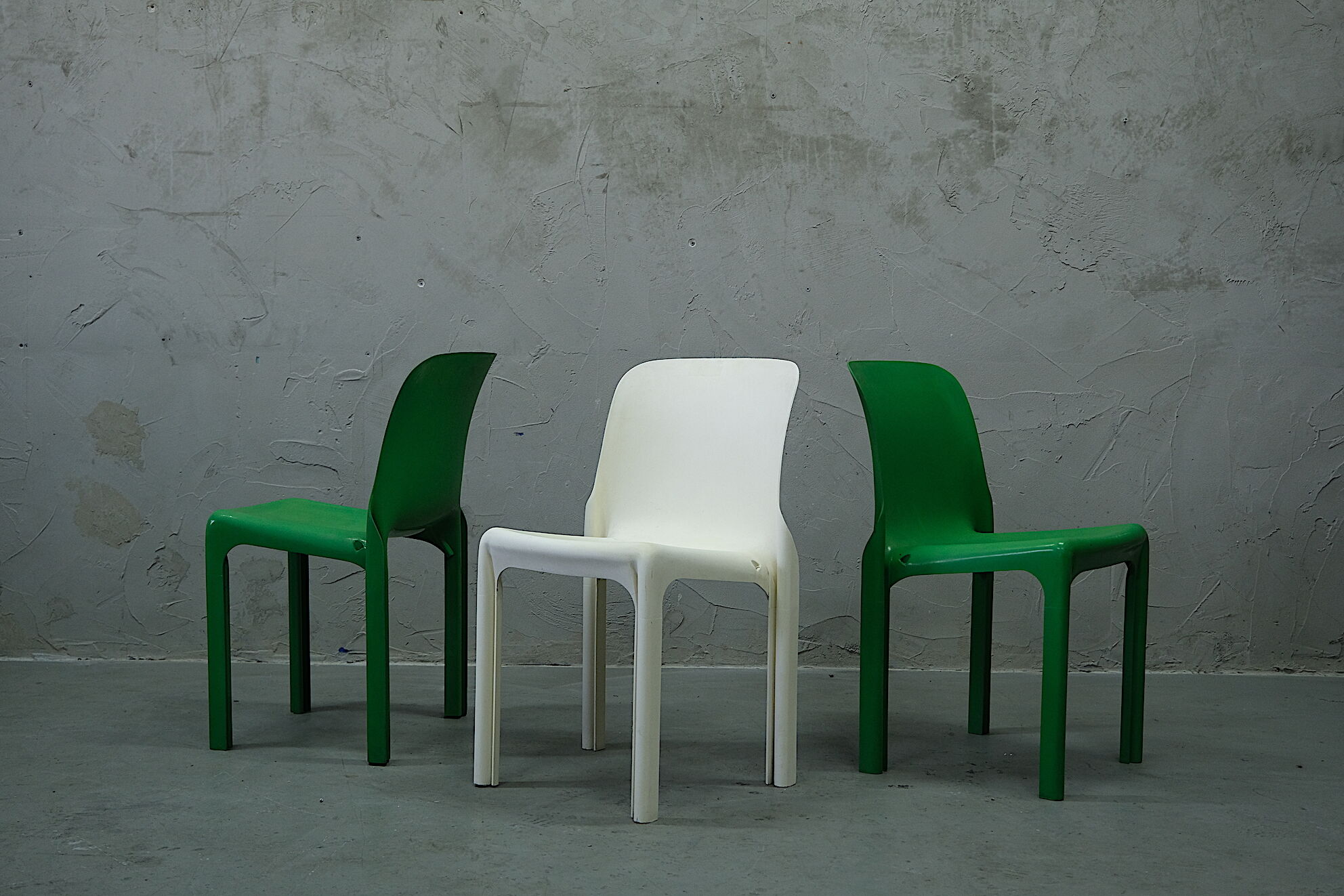 Dinning Chairs by Vico Magistretti for Artemide, set of 3, Italy 1970's