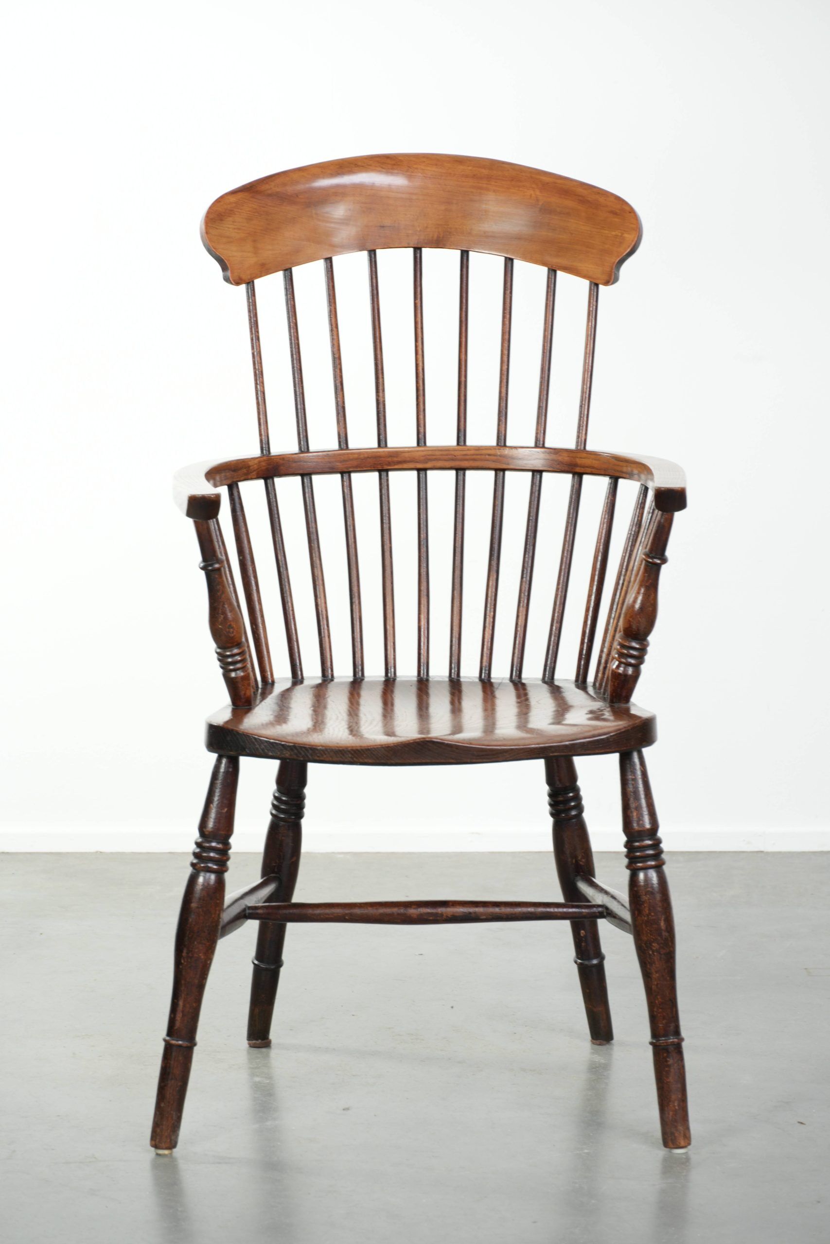 Fauteuil Windsor anglaise antique du 19ème siècle