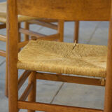 Series of four chairs and two armchairs Danish design 1960'