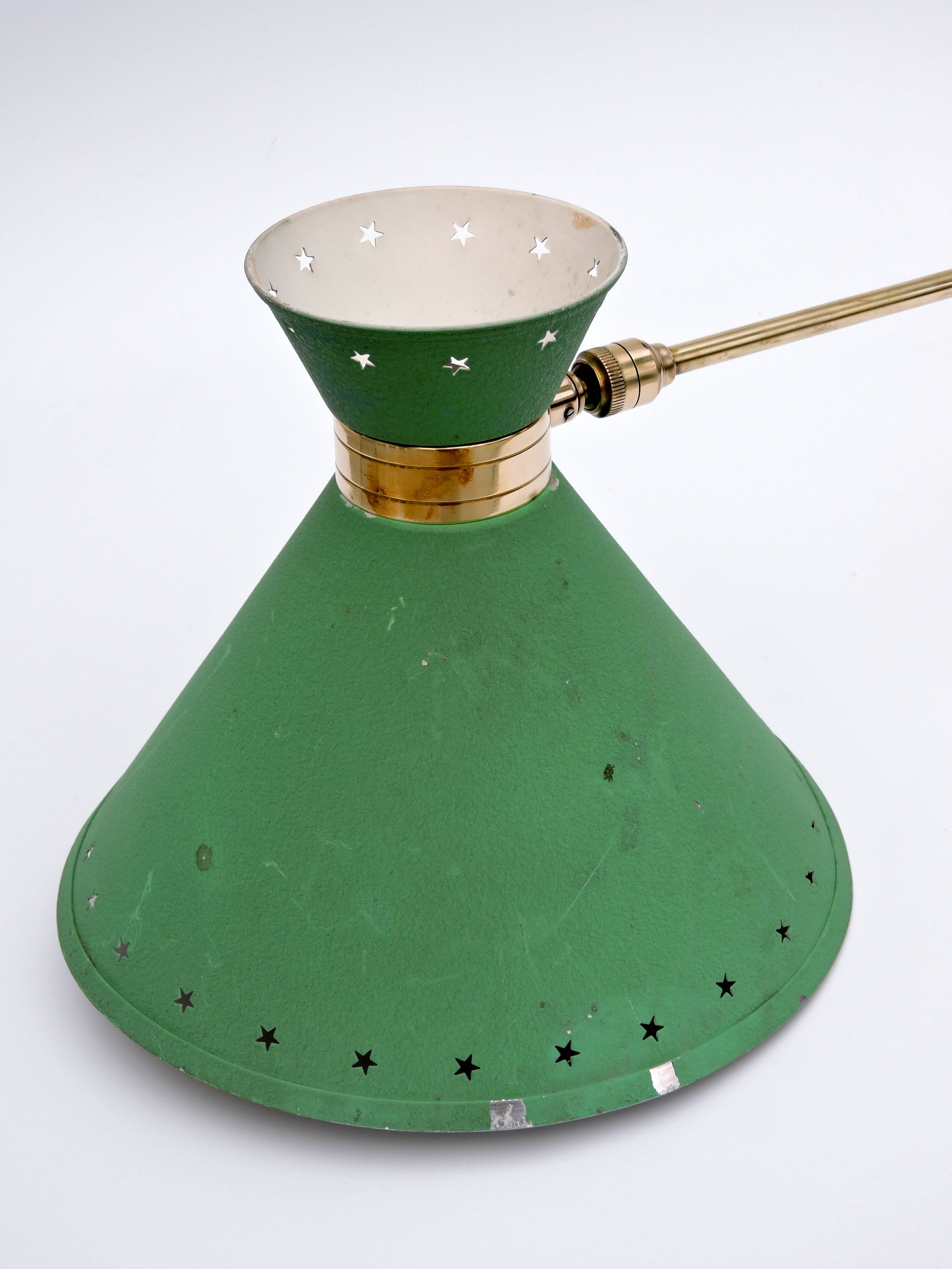 Diabolo wall lamp by René Mathieu, 1950