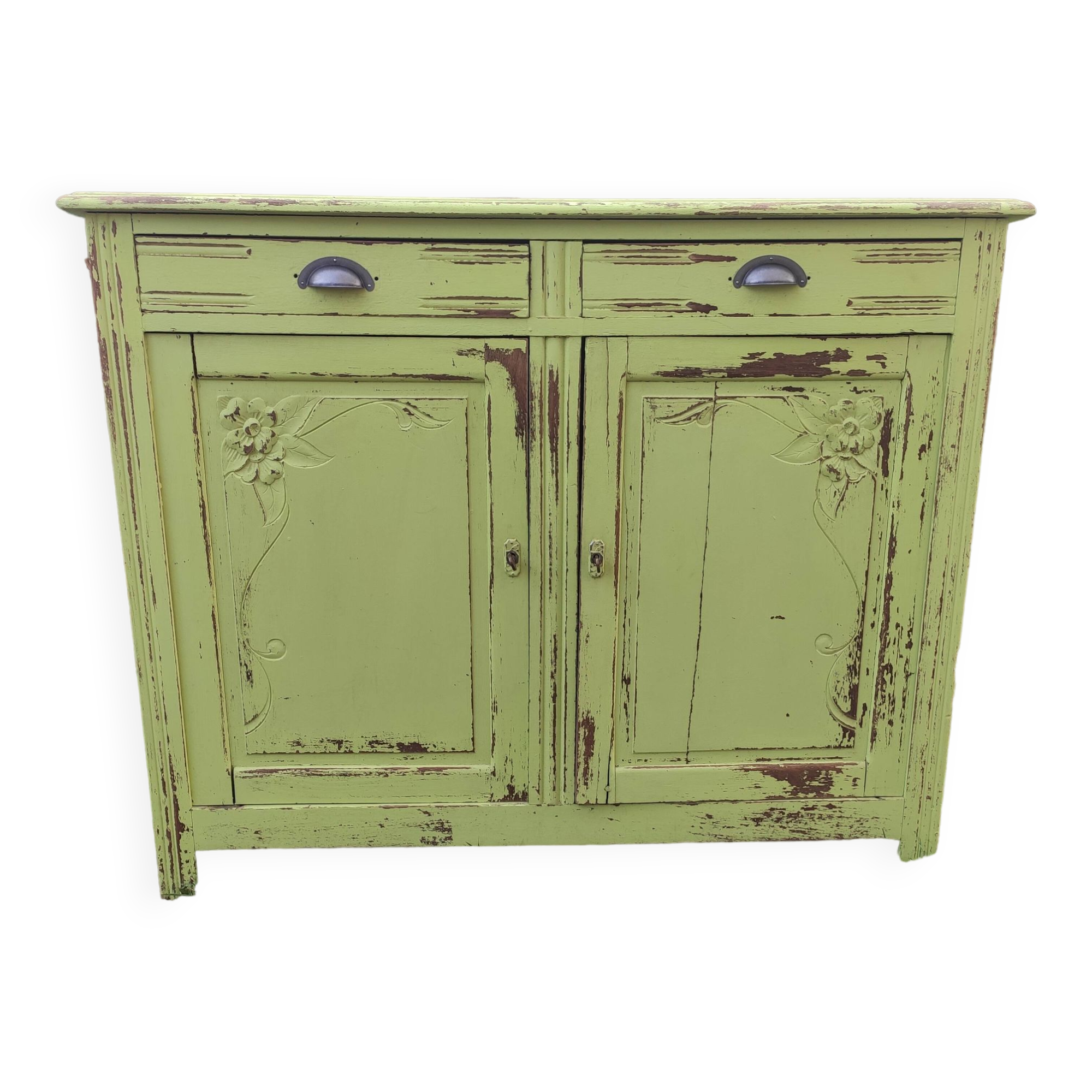 Old Parisian buffet with patina