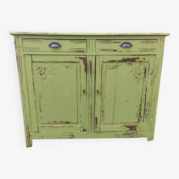 Old Parisian buffet with patina