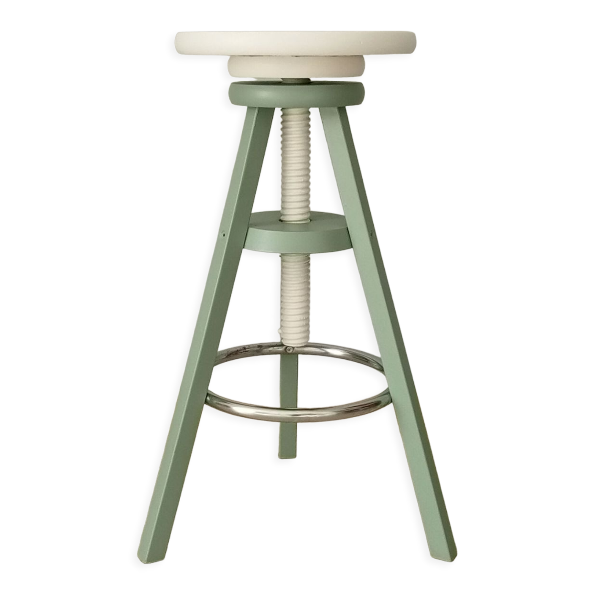 Vintage high screw stool