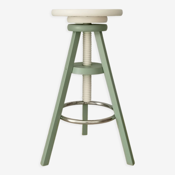 Vintage high screw stool