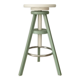 Vintage high screw stool