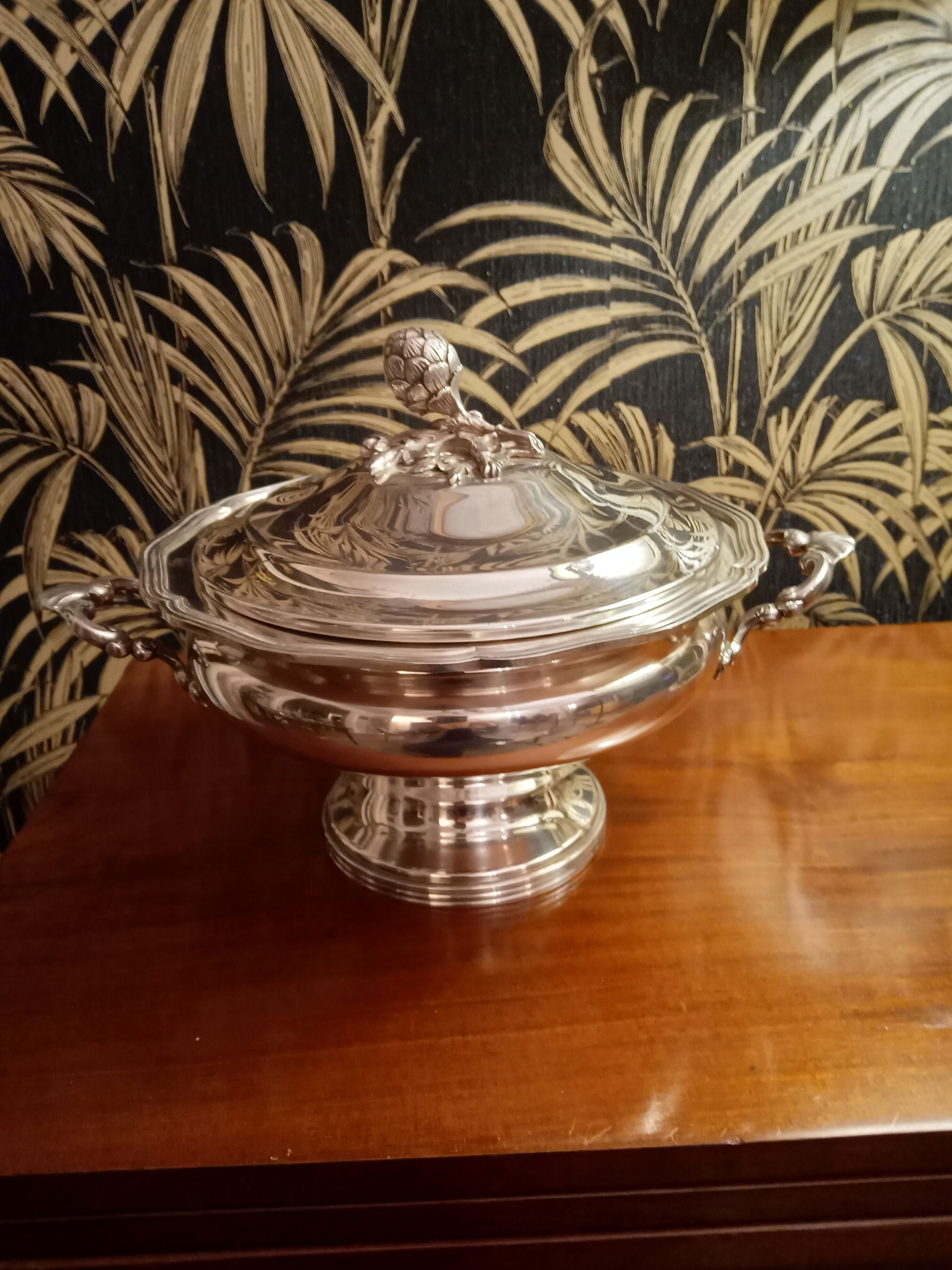 Silver metal soup