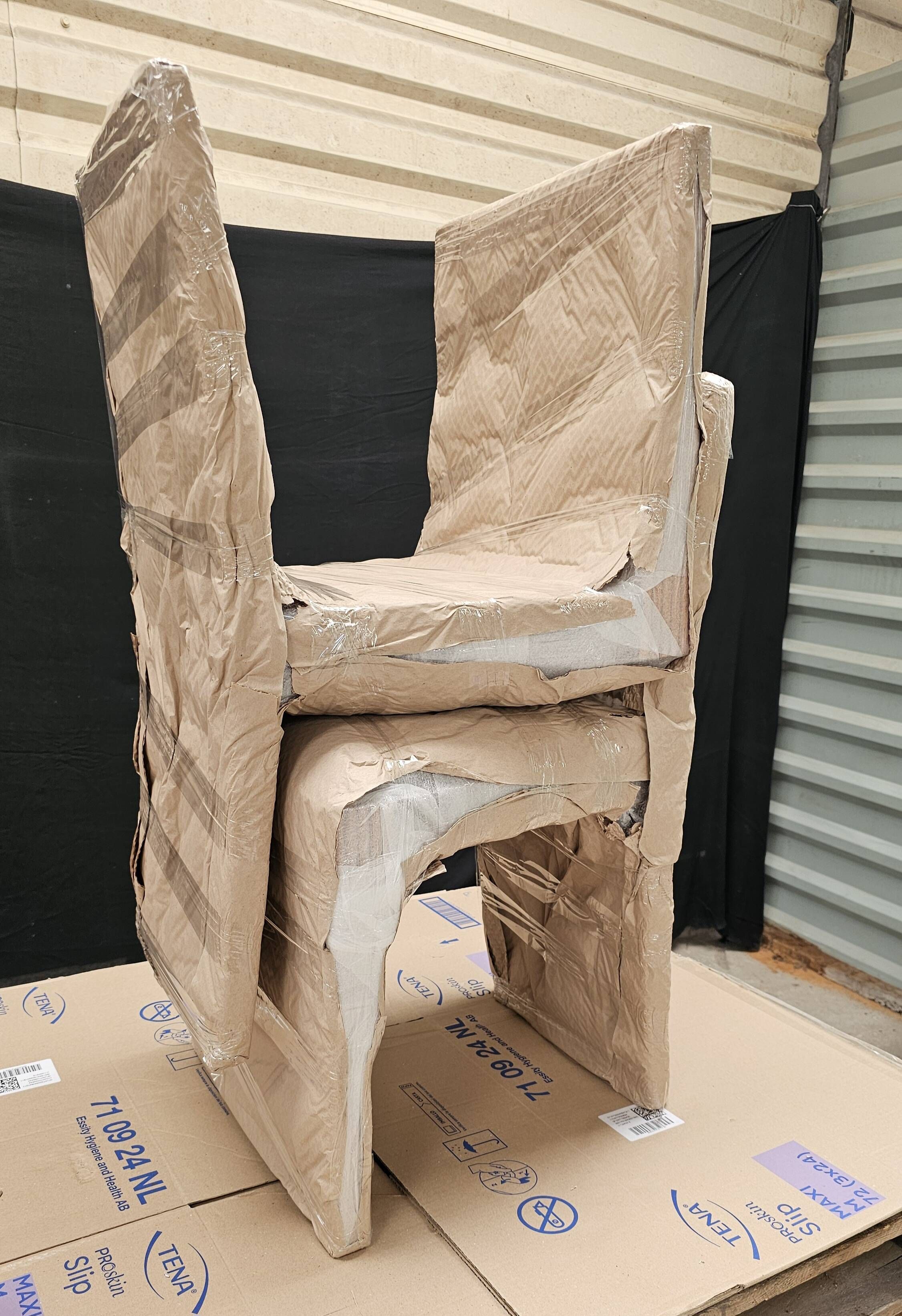 Lot of table and 6 Art Deco chairs from Saddier & fils