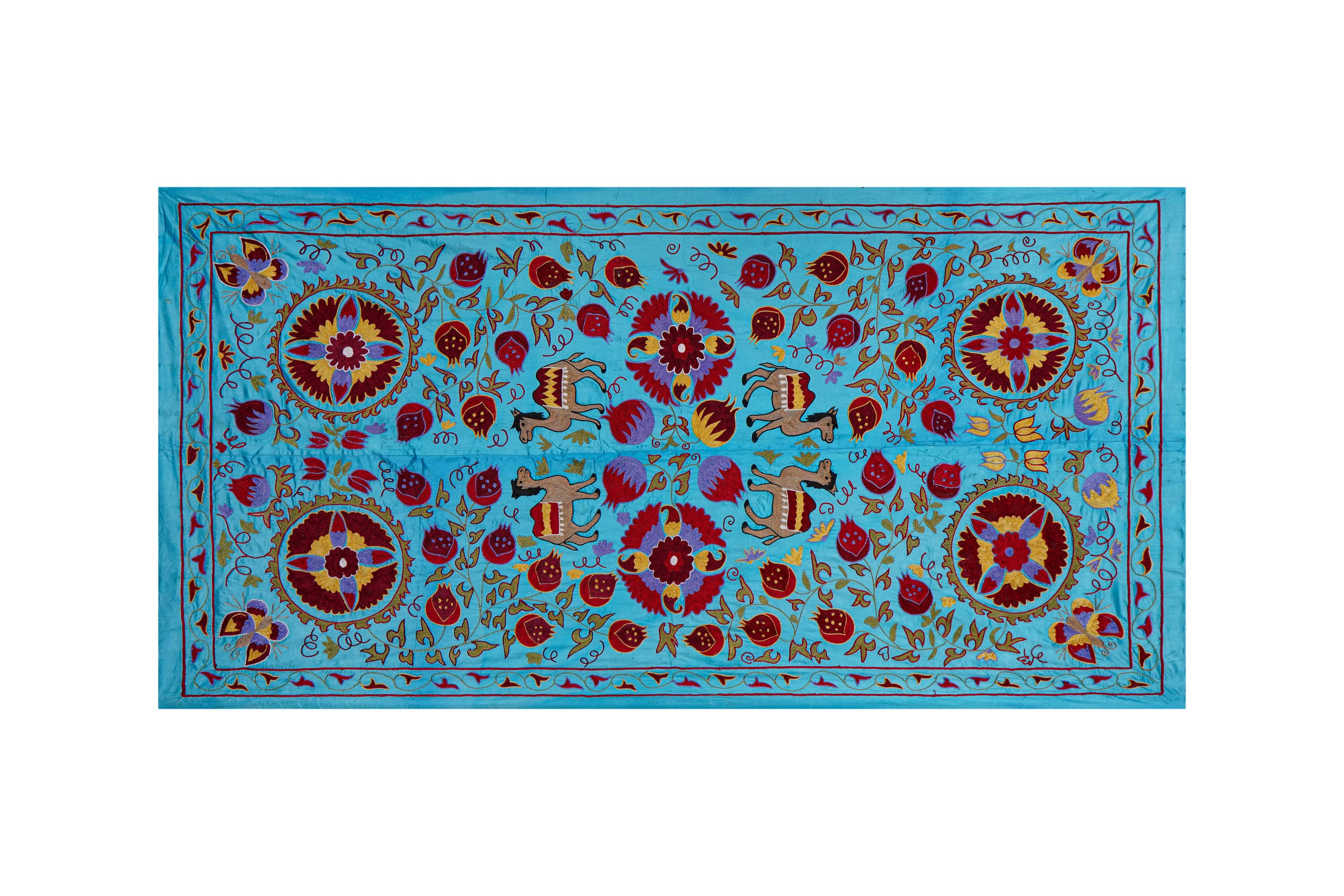 Hand-knotted rug, vintage Turkish rug 103x188 cm