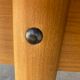 Table ronde extensible scandinave en teck dia 116cm longueur 176cm an60