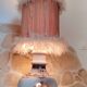 Openwork earthenware lamp