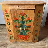 Vintage doll cabinet