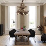 Founder Solid Oak Farmhouse Table 250cm Long