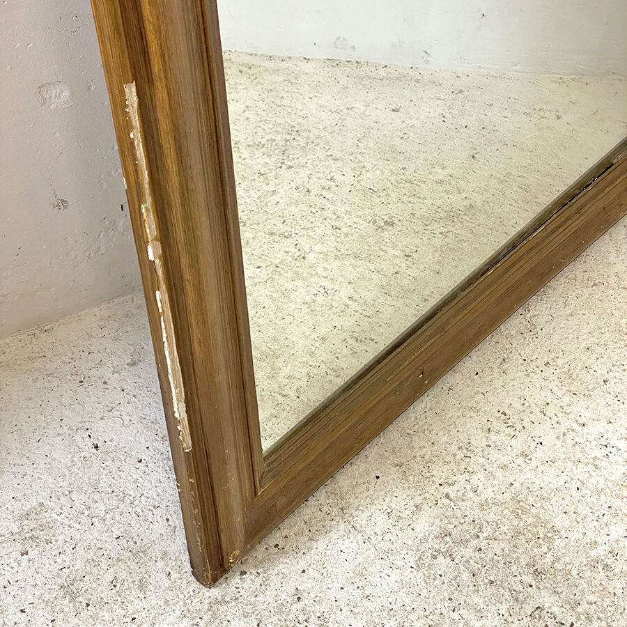 Louis Philippe mirror in wood and varnished stucco