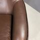 Pair of leather swivel armchairs by PEEM, Finland, 1970s