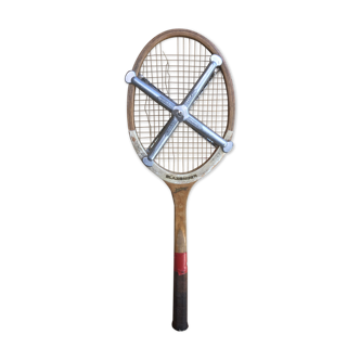 Raquette tennis Slazenger bois avec protection métal zephyr vintage