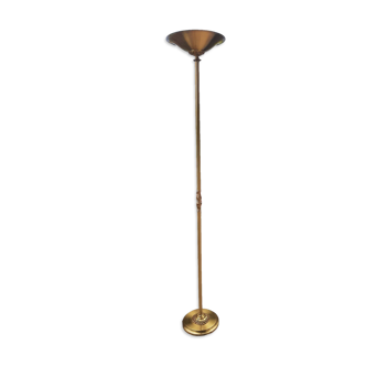 Lampadaire halogène bronze doré Louis XVI Lucien Gau