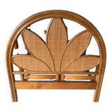 Single rattan headboard