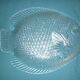 Vintage glass fish dish