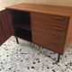 vintage storage unit in light walnut