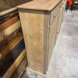 Meuble de métier / Arrière-comptoir en pitchpin – années 1930