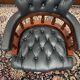 English Chesterfield Captain Chair Black