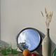 1930 vintage metal art deco mirror / or serving tray