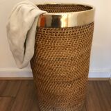 Umbrella wicker and brass