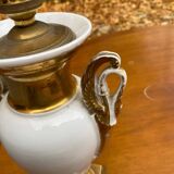 Gold lamp in white porcelain from Paris