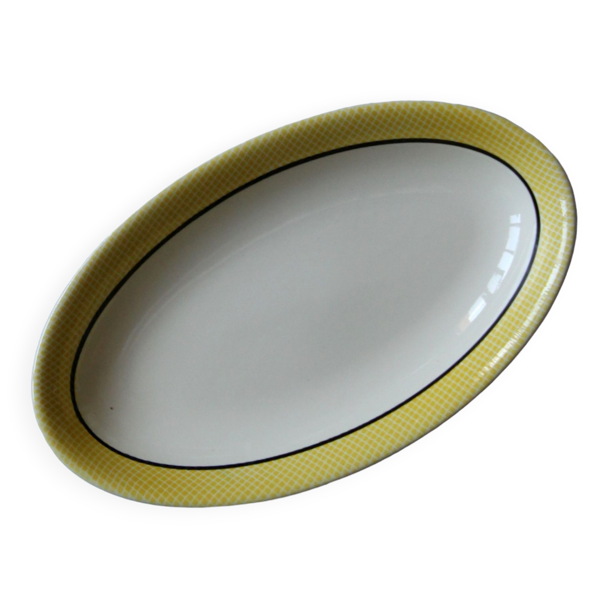 Small ramekin dish ravier serving dish Salins Jaune