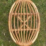 Vintage rattan stool