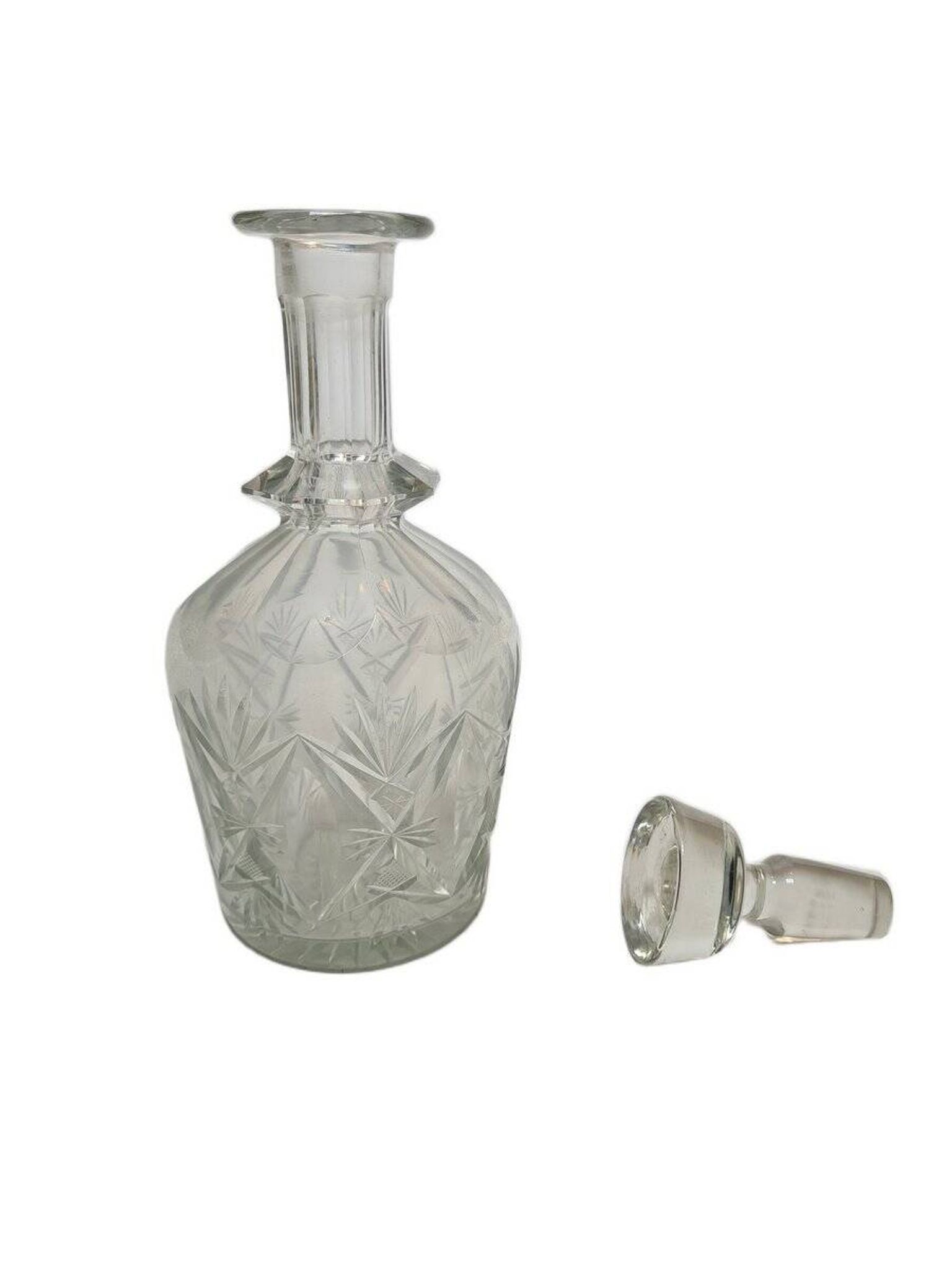 Art Deco crystal carafe, Germany, 1900s