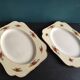 Set of two vintage English serving plates, Crown Ducal