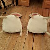 Pair of patinated Consulate-style chairs