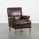 Beautiful Characterful Sheep Leather Armchair with a Deep Colour