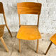 Série de 4 chaises d’école taille adulte