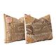 Set of 2 vintage embroidered cushion covers 59x68 cm