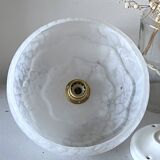 Clichy white glass pendant light