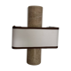 Pair of marble wall lights with fabric shades