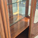 Large curved display cabinet in cherry wood in Louis XV style – 20th century