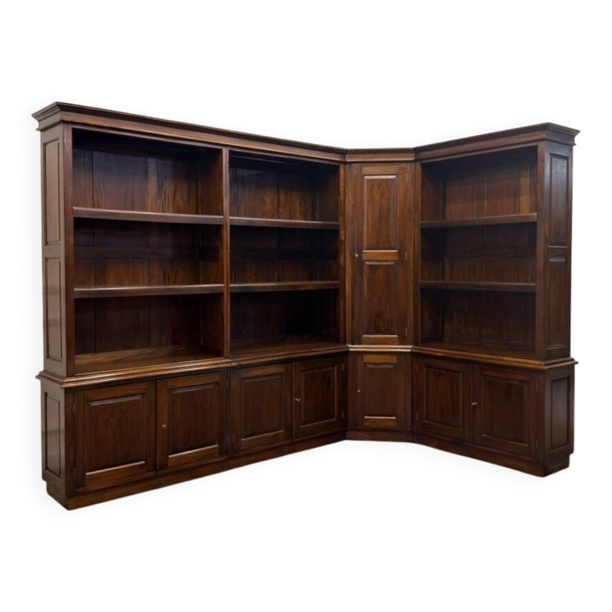 Bibliothèque d'angle classique