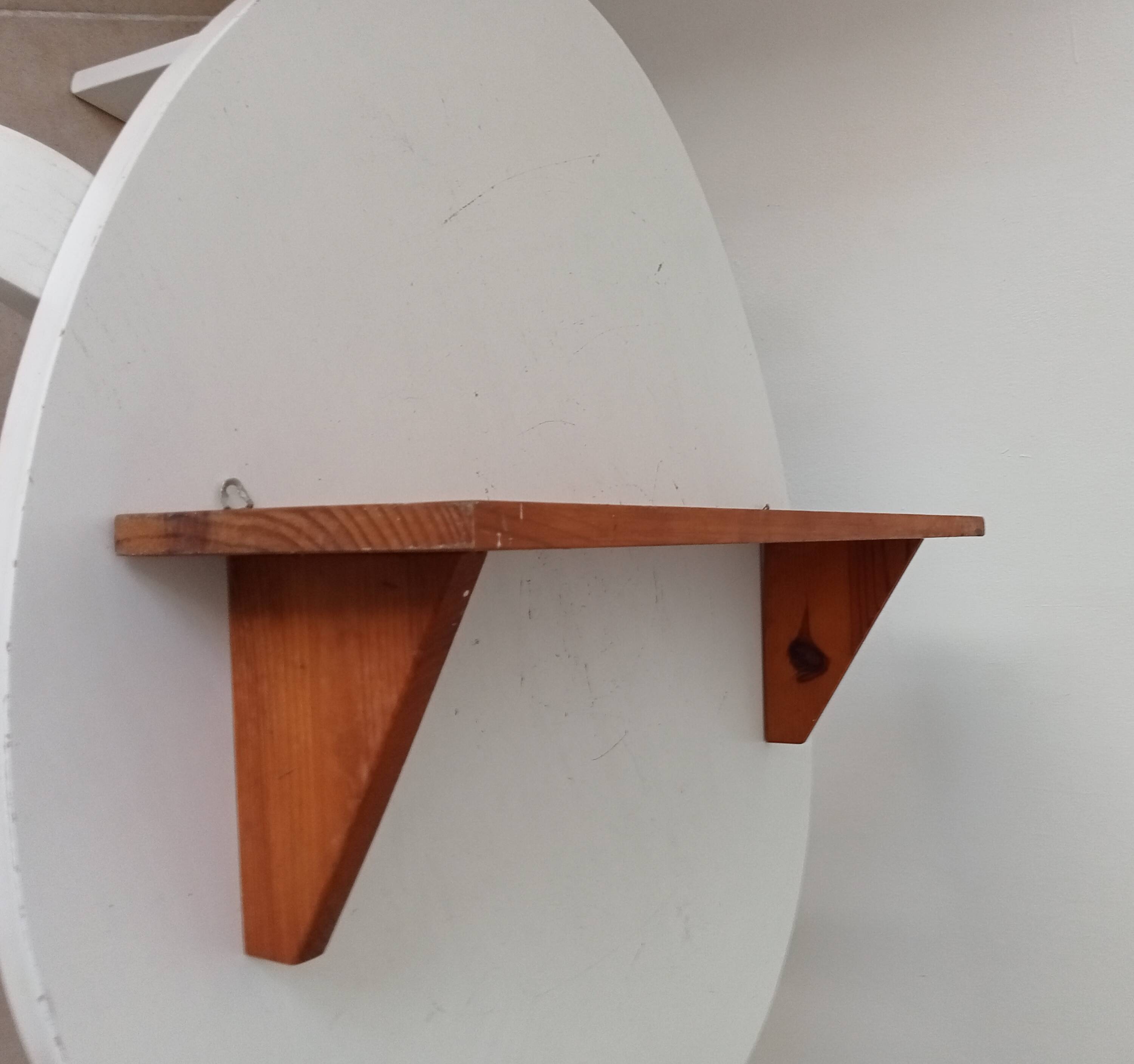 Vintage wooden wall shelf