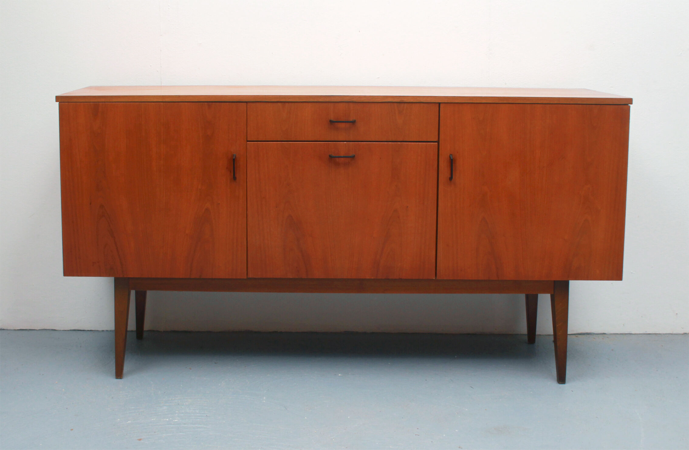 1960s sideboard in walnut with bar case