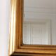 Vintage rectangular giltwood bevelled mirror with rose accents