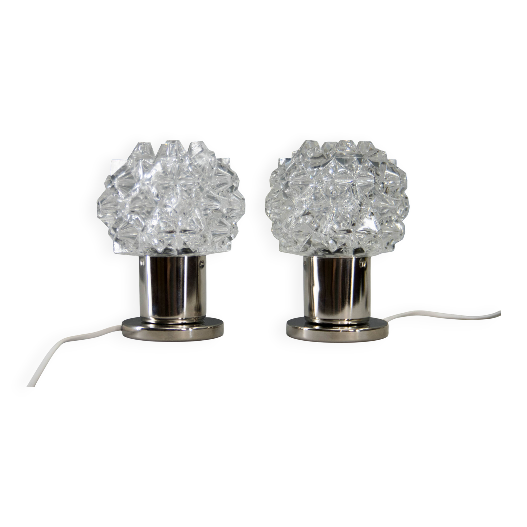 Two Bedside Table or Wall Lamps by Kamenicky Senov, 1970s