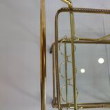 Elegant food trolley - brass - vintage.